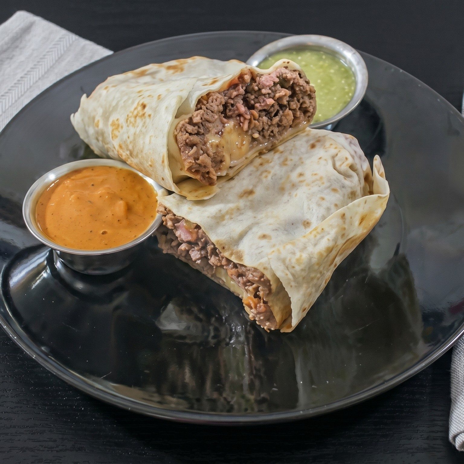 Ground Beef Burrito.